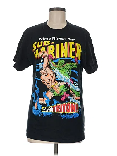 Pre-owned Marvel Short Sleeve T-shirt In Black
