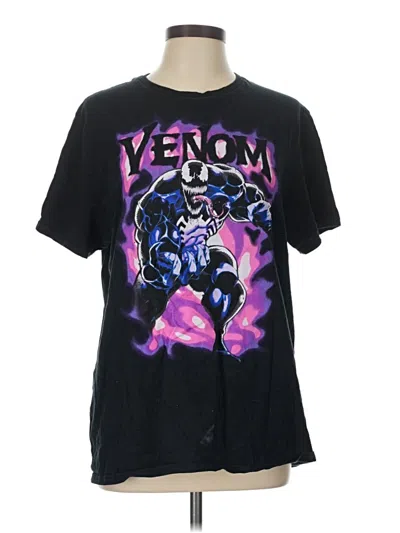 Pre-owned Marvel Short Sleeve T-shirt In Black