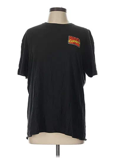 Pre-owned Marvel Short Sleeve T-shirt In Black