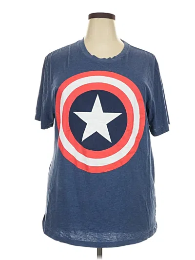 Pre-owned Marvel Short Sleeve T-shirt In Blue