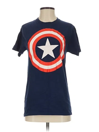 Pre-owned Marvel Short Sleeve T-shirt In Blue