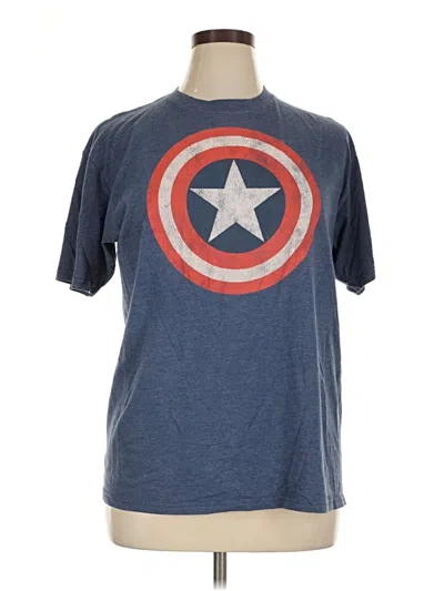 Pre-owned Marvel Short Sleeve T-shirt In Blue