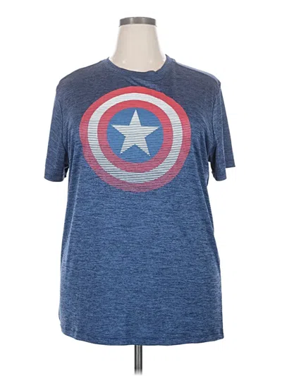 Pre-owned Marvel Short Sleeve T-shirt In Blue