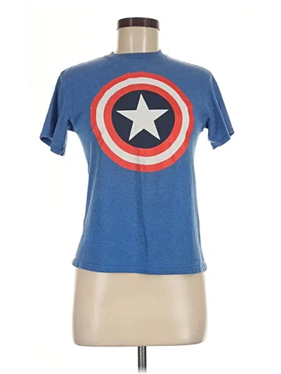 Pre-owned Marvel Short Sleeve T-shirt In Blue