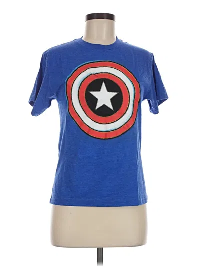 Pre-owned Marvel Short Sleeve T-shirt In Blue