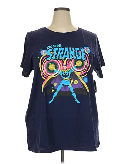Pre-owned Marvel Short Sleeve T-shirt In Blue