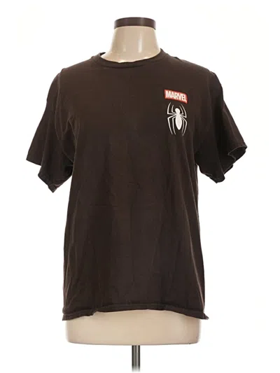 Pre-owned Marvel Short Sleeve T-shirt In Brown
