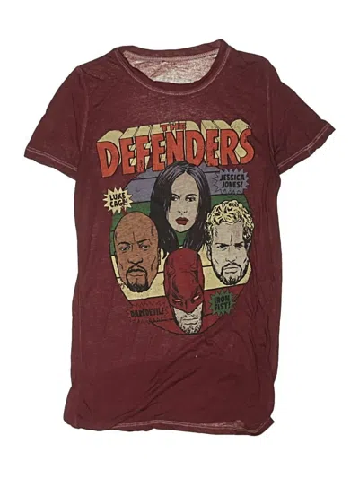 Pre-owned Marvel Kids' Short Sleeve T-shirt In Burgundy