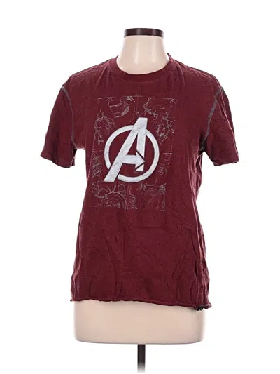 Pre-owned Marvel Short Sleeve T-shirt In Burgundy