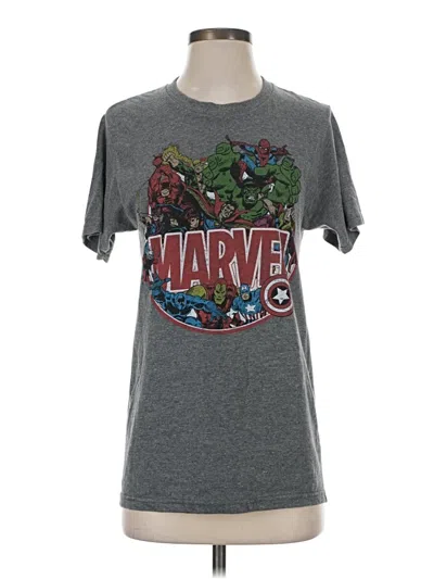 Pre-owned Marvel Short Sleeve T-shirt In Gray