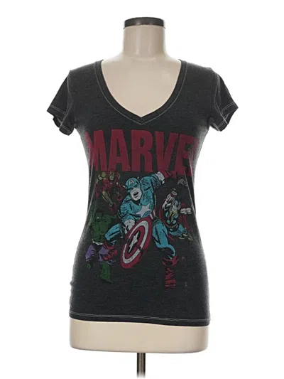 Pre-owned Marvel Short Sleeve T-shirt In Gray