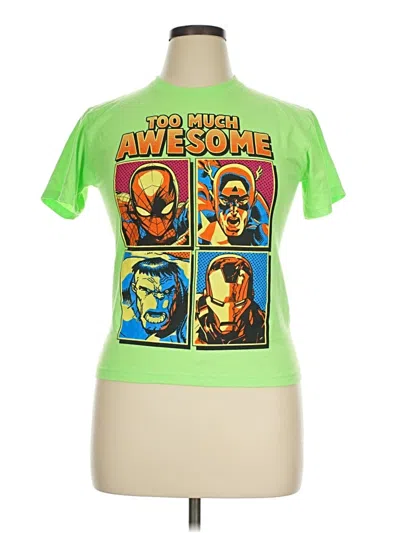 Pre-owned Marvel Short Sleeve T-shirt In Green