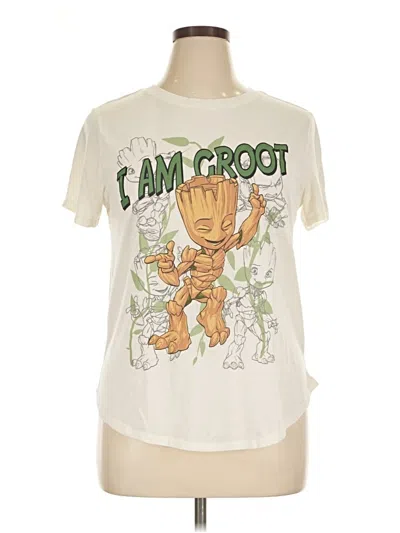 Pre-owned Marvel Short Sleeve T-shirt In Ivory