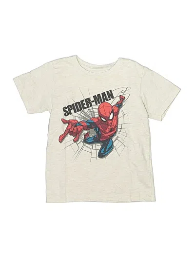 Pre-owned Marvel Kids' Short Sleeve T-shirt In Ivory