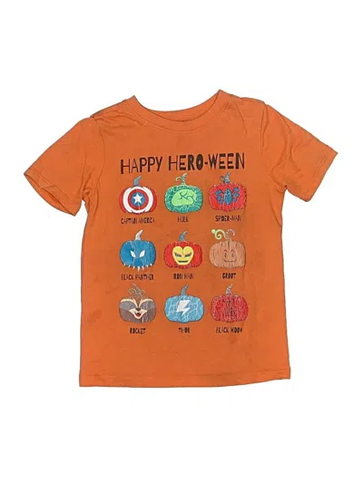 Pre-owned Marvel Kids' Short Sleeve T-shirt In Orange
