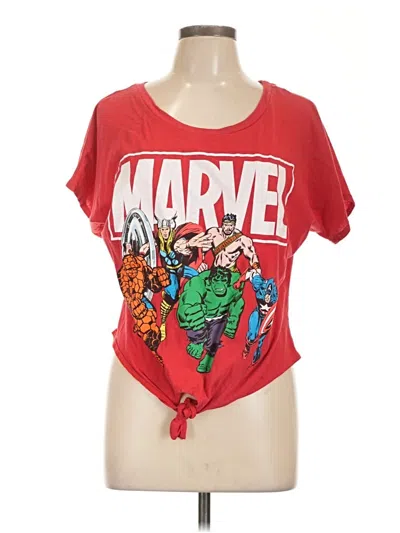 Pre-owned Marvel Short Sleeve T-shirt In Red