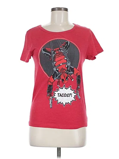 Pre-owned Marvel Short Sleeve T-shirt In Red