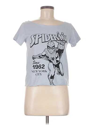 Pre-owned Marvel Short Sleeve T-shirt In Silver