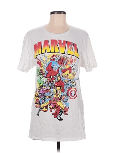 Pre-owned Marvel Short Sleeve T-shirt In Silver