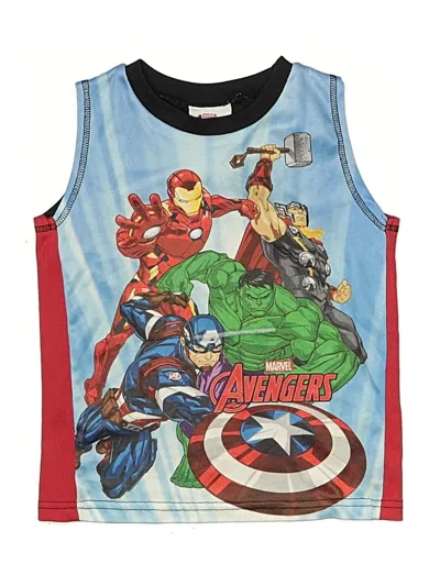 Pre-owned Marvel Kids' Sleeveless T-shirt In Blue