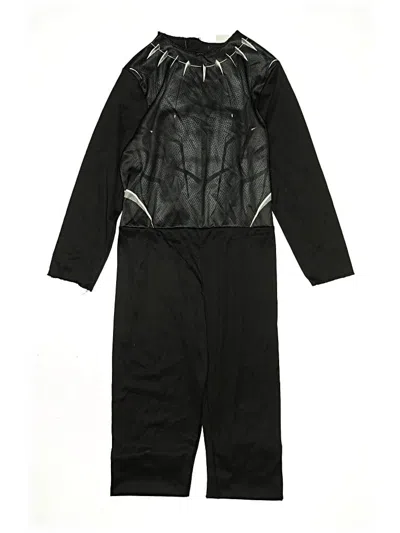 Pre-owned Marvel Kids' Snow Pants With Bib In Black