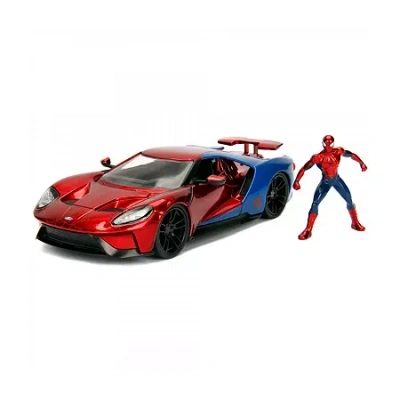 Marvel Spider-man 2017 Ford Gt 1:24 Vehicle In Multi