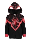 Marvel Spider-man Cosplay Zip-up Hoodie In Black