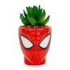 Marvel Spider-man Head Mini Ceramic Planter In Red