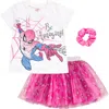 Marvel Spider-man T-shirt Skirt & Scrunchie Set In Multi