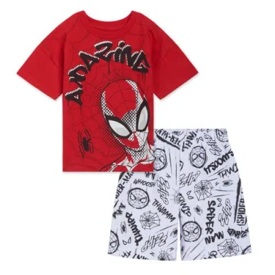 Marvel Kids'  Spider-man 2-piece T-shirt And Shorts Set In Multi