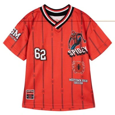 Marvel Kids'  Spider-man Athletic Short Sleeve Tee In Red