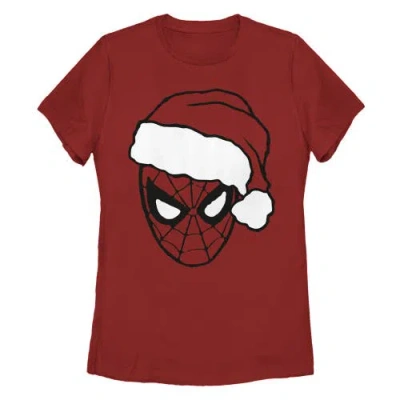 Marvel: Spider-man Marvel Spider-man Christmas Outline  Graphic T-shirt In Red