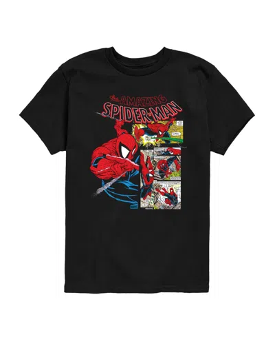 Marvel Kids' Spider-man Comic Book Youth Boys' 8-20 Short-sleeve Graphic T-shirt In Black