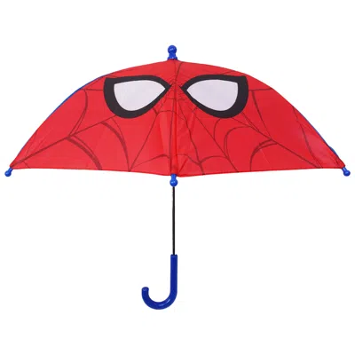 Marvel Spider-man Face Kids Umbrella In Red