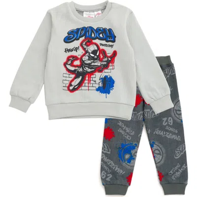 Marvel Kids'  Spider-man Fleece 2-piece Sweatshirt And Pants Set In Multi