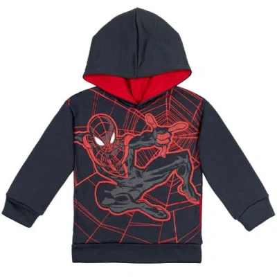 Marvel Kids'  Spider-man Fleece Pullover Hoodie In Black