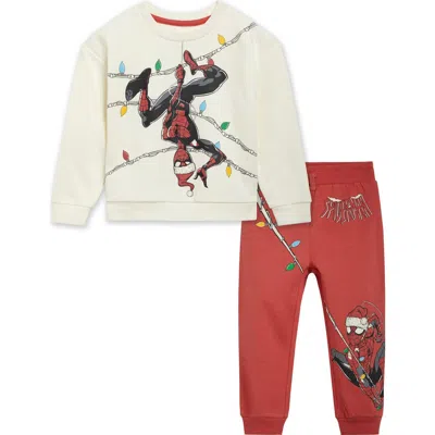 Marvel Kids'  Spider-man Fleece Sweatshirt And Joggers Set In Multi
