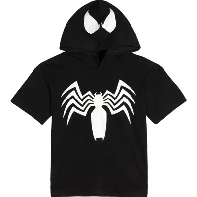 Marvel Kids'  Spider-man Hooded T-shirt In Black