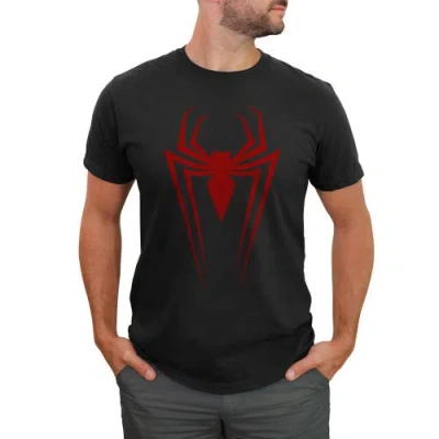 Marvel Spider-man Icon Badge Graphic T-shirt In Black