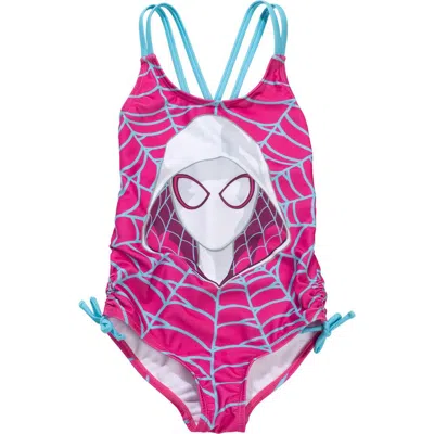 Marvel Kids'  Spider-man One Piece Swimwear In Pink