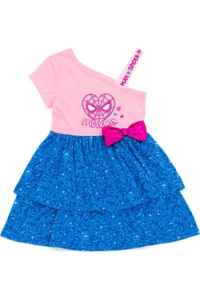 Marvel Kids'  Spider-man Sleeveless Dress In Pink
