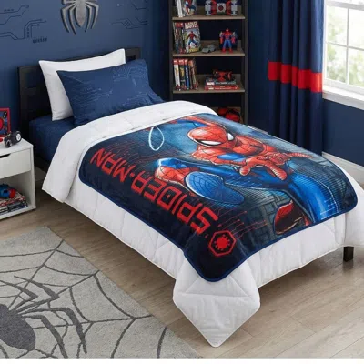 Marvel Spider-man Tech Action Fleece Throw Blanket - 45" X 60" In Multi