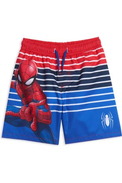 Marvel Kids'  Spider-man Upf 50+ Swim Trunks In Multi