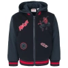 Marvel Kids'  Spider-man Varsity Hooded Bomber Jacket In Blue