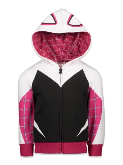 Marvel Kids'  Spider-verse Cosplay Fleece Zip-up Hoodie In Multi