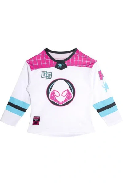 Marvel Kids'  Spider-verse Ghost-spider Hockey Jersey In White