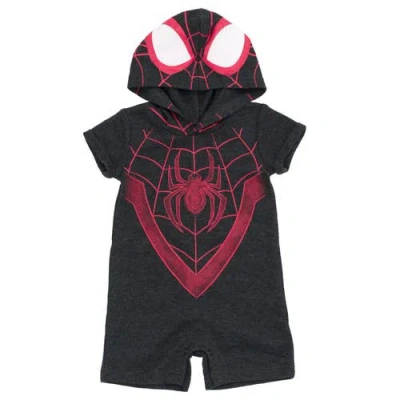 Marvel Kids'  Spider-verse Miles Morales Cosplay Hooded Romper In Multi