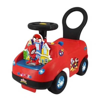 Marvel Spidey Adventure Ride-on Car In Transparent