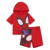 Marvel Spidey And His Amazing Friends Short Sleeve Hoodie & Shorts Set In Red