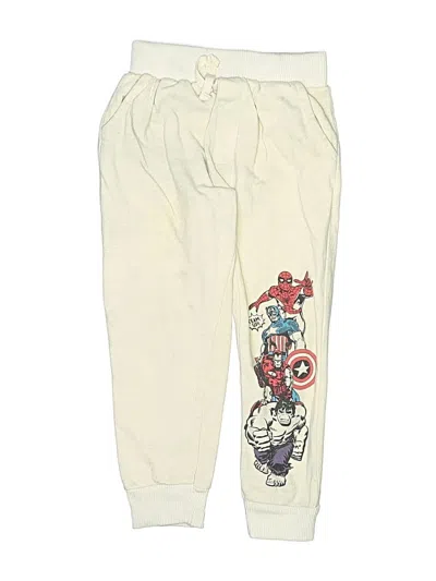 Pre-owned Marvel Kids' Sweatpants In Ivory